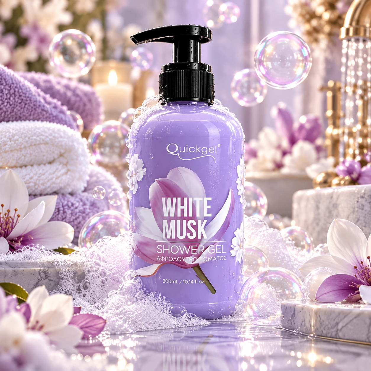 Shower Gel White Musk Quickgel – επαγγελματικό προϊόν