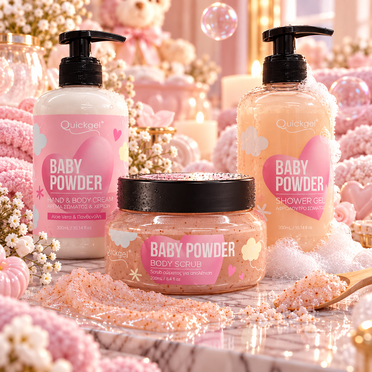 Baby Powder -The Combo- Quickgel – επαγγελματικό προϊόν