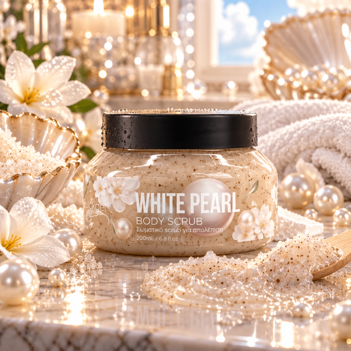 Body Scrub White Pearl Quickgel – επαγγελματικό προϊόν