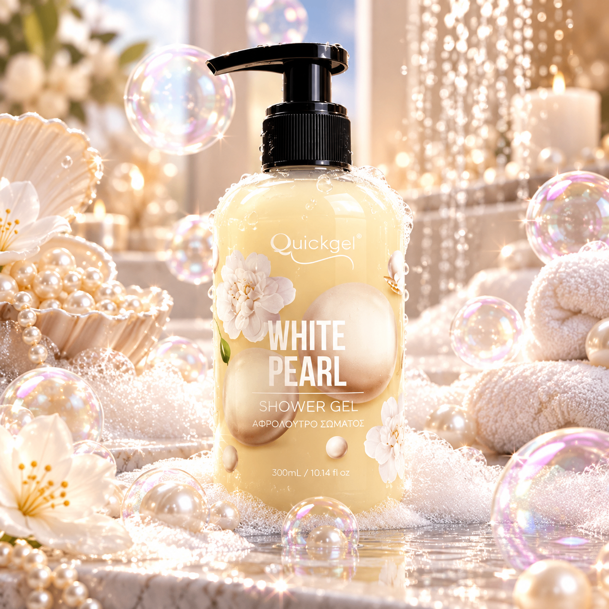 Shower Gel White Pearl Quickgel – επαγγελματικό προϊόν