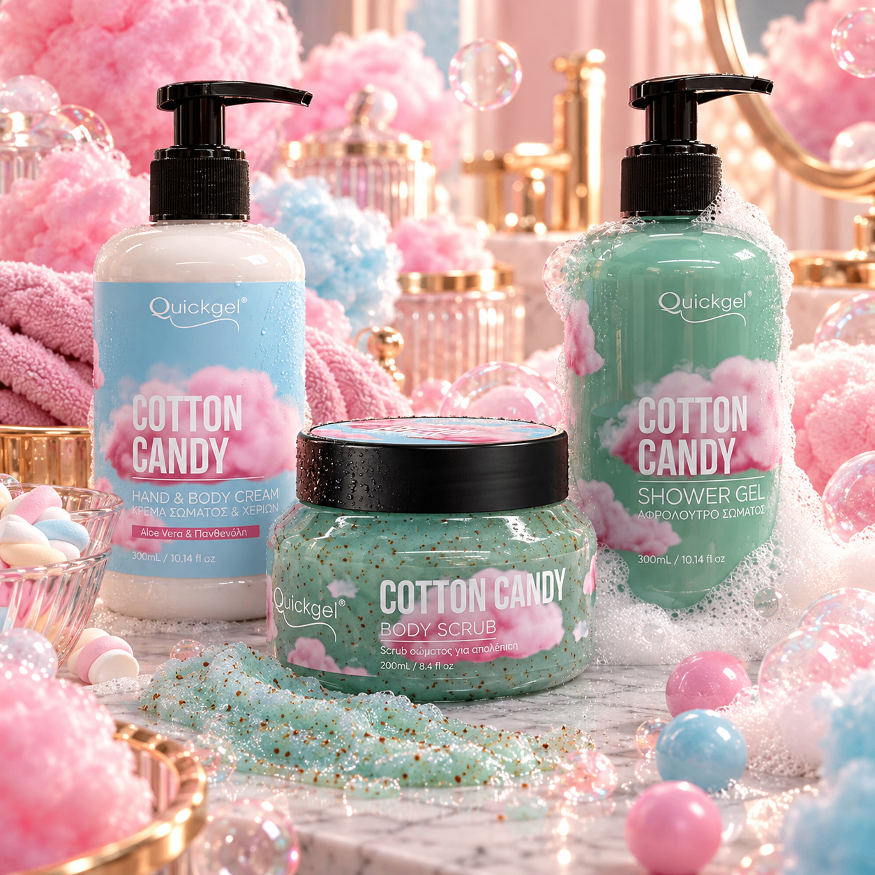 Cotton Candy -The Combo- Quickgel – επαγγελματικό προϊόν