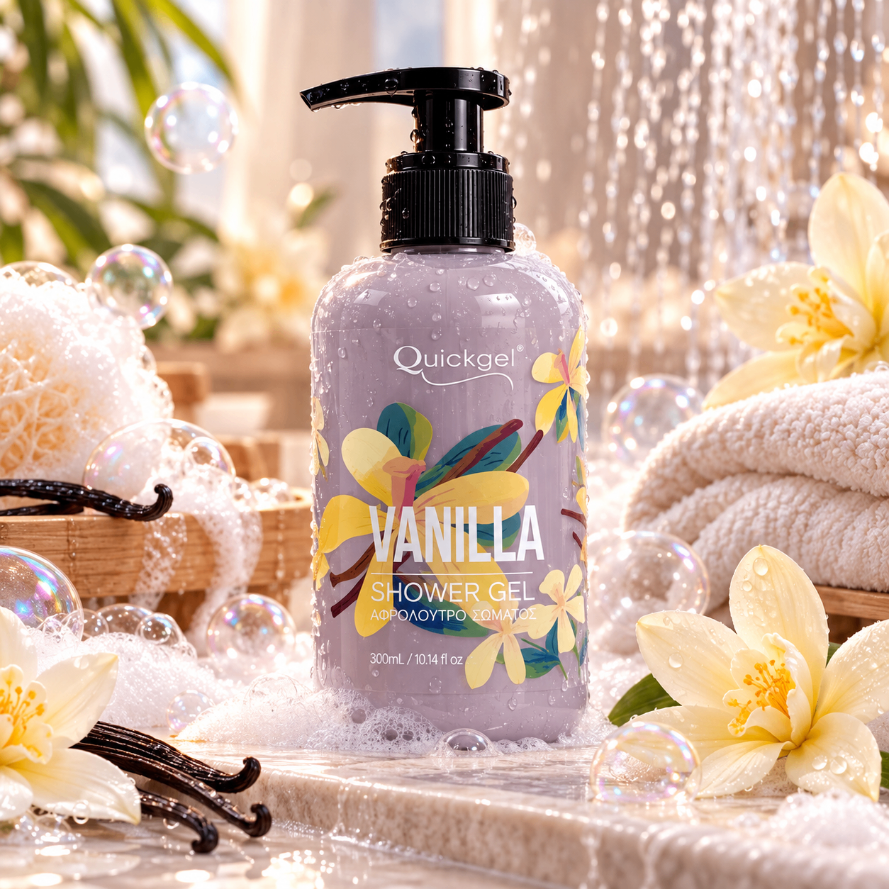 Shower gel Vanilia Quickgel – επαγγελματικό προϊόν