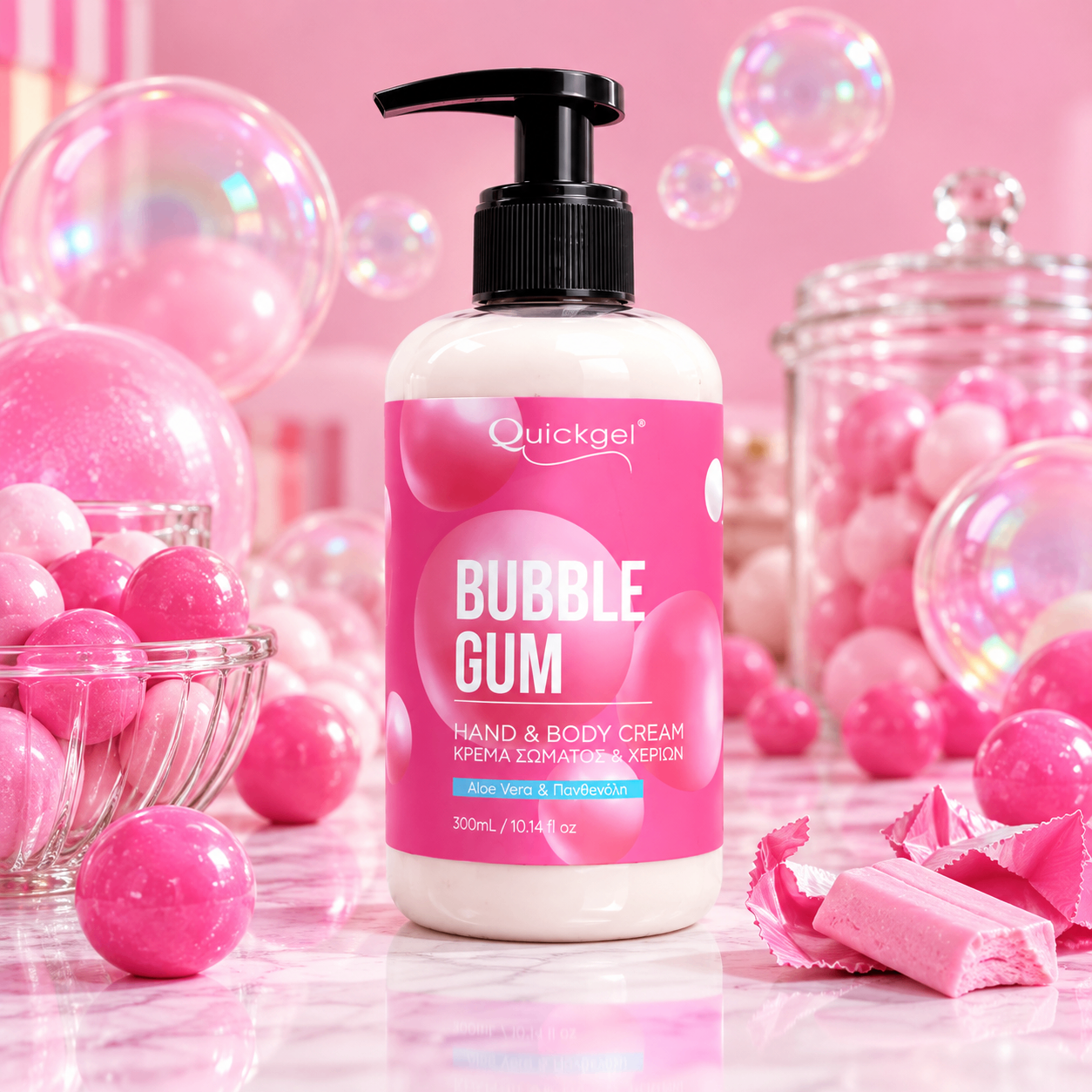 Hand and Body cream Bubble Gum Quickgel – επαγγελματικό προϊόν