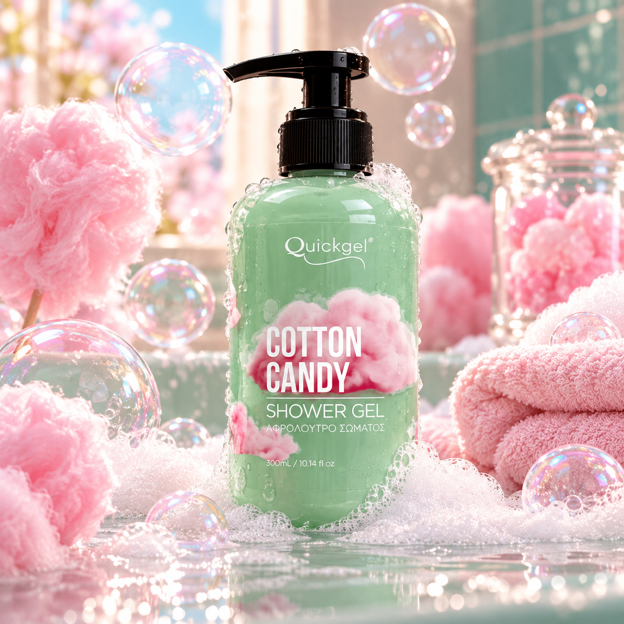 Shower Gel Cotton Candy Quickgel – επαγγελματικό προϊόν